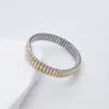 Women's elastic bracelet love five-pointed star zircon two-color waterproof bracelet jewelry
