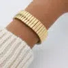 Women's elastic bracelet love five-pointed star zircon two-color waterproof bracelet jewelry