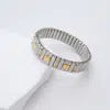 Women's elastic bracelet love five-pointed star zircon two-color waterproof bracelet jewelry